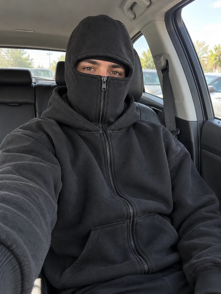 Ghowsted Hoodie in Black worn by Adam S.