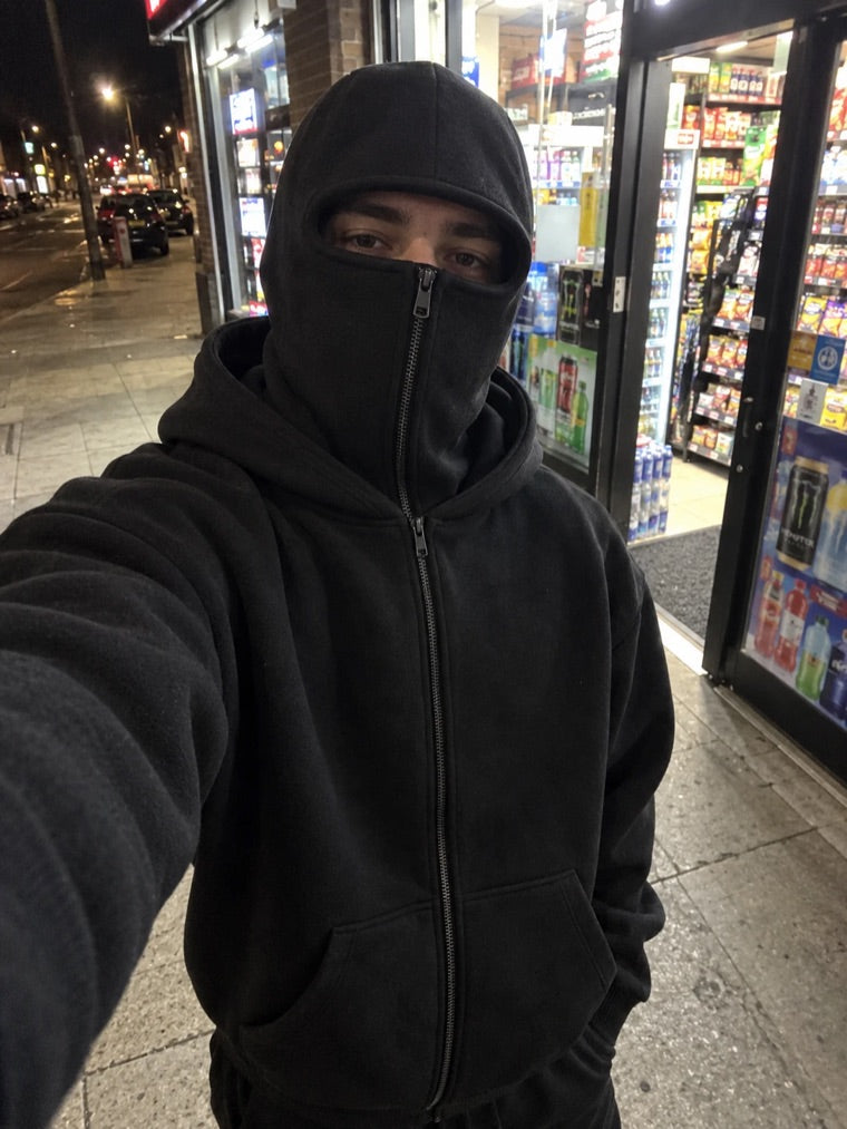 Ghowsted Hoodie in Black worn by Rayan T.