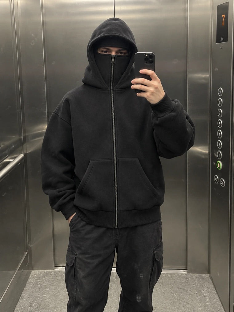 Ghowsted Hoodie in Black worn by Nassim A.